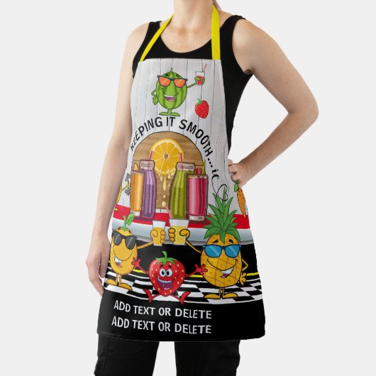 Smoothie All-Over Print Apron Schort (Insitu)