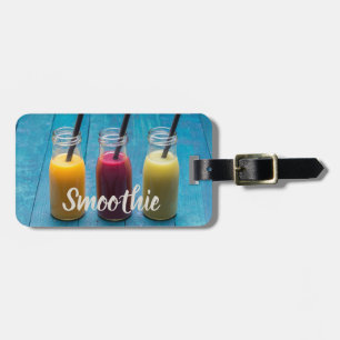 Smoothie sap drank mango sinaasappel kiwi cadeau bagagelabel