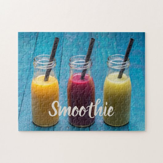 Smoothie sap drink mango oranje kiwi gift legpuzzel (Horizontaal)