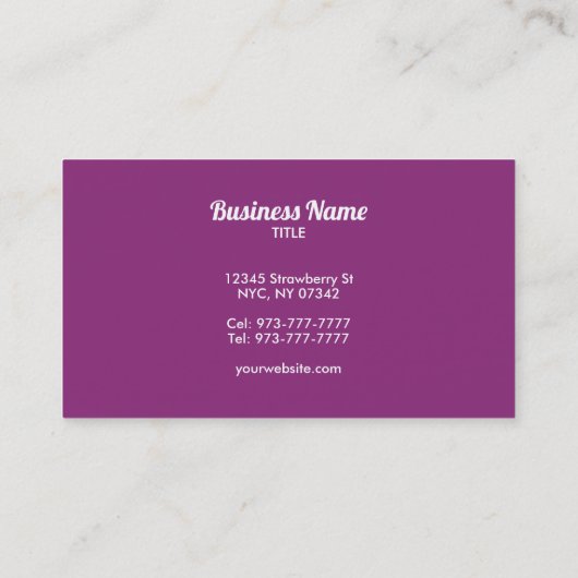 Smoothies carte de visite (Dos)