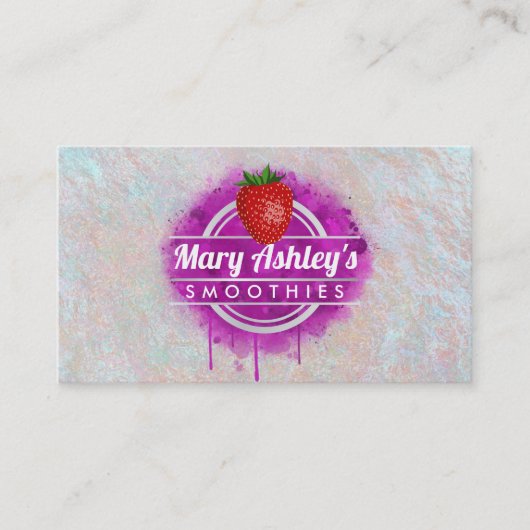 Smoothies carte de visite (Devant)