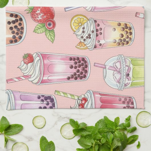 Smoothies en limonade van Natasha Us Theedoek (Gevouwen)