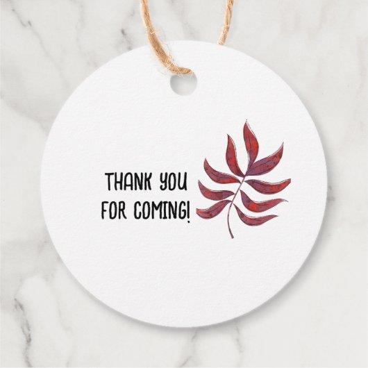 Smore baby shower dank u bedankjes labels (Achterkant)