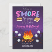 S'more Bonfire Smore Amusant Invitation Anniversai (Devant)