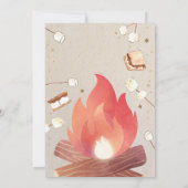 S'more Bonfire Smore Fun Couples Baby shower Kaart (Achterkant)