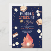 S'more Bonfire Smore Fun Couples Baby shower Kaart (Voorkant)