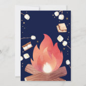 S'more Bonfire Smore Fun Couples Baby shower Kaart (Achterkant)