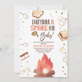 S'more Bonfire Smore Fun Couples Baby shower Kaart (Voorkant)