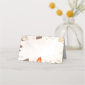 S'more Campfire Food Tent Place Card (Voorkant)