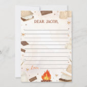 S'more Campfire Time Capsule Note Bericht Kaart (Voorkant)