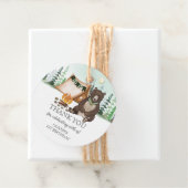 S'more Camping Beer ONE Happy Camper 1st Birthday Bedankjes Labels (In situ)