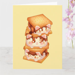 S'more Chocolate Cats Kaart