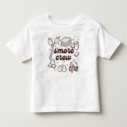 S'more Crew Camping Lover Toddler Tshirt (Devant)