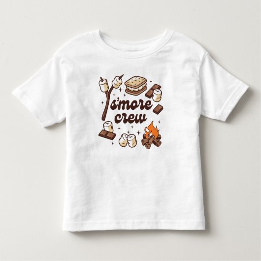 S'more Crew Camping Lover Toddler Tshirt (Devant)