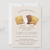 S'more de plaisir | Invitation d'anniversaire de f (Devant)