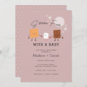 S'more Fun Campfire Baby shower Invitation (Devant / Derrière)