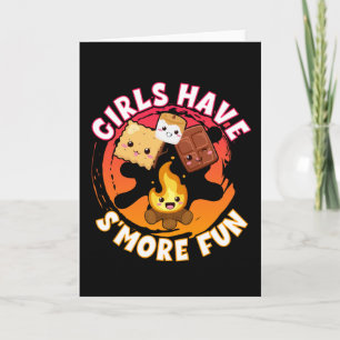 Smore Fun Girls Kinder Camping Campfire Kaart