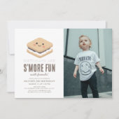 S'more Fun Kawaii Kind Verjaardagsfoto Kaart (Voorkant)