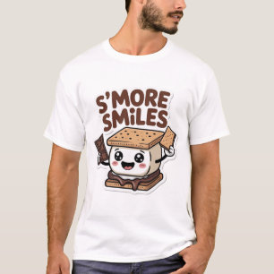 S'more Glimlachen Schattig Kawaii Kamperen T-shirt
