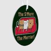 S'More Grappig Cartoon eten Kerst Ornament (voorkant)