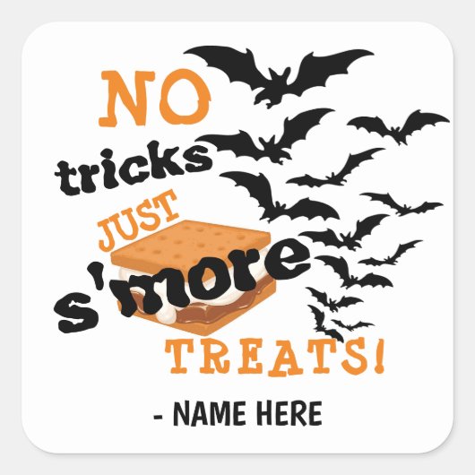 Smore Halloween Treat Stickers (Voorkant)