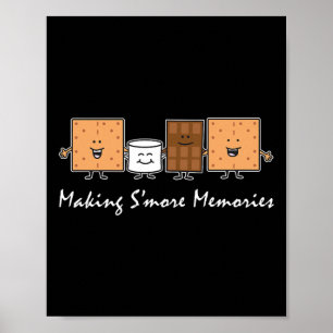 S'more Herinneringen Maken Camping Kampvuur S'more Poster