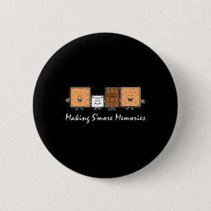 S'more Herinneringen Maken Camping Kampvuur S'more Ronde Button 5,7 Cm