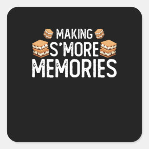 S'more Herinneringen Maken Vierkante Sticker