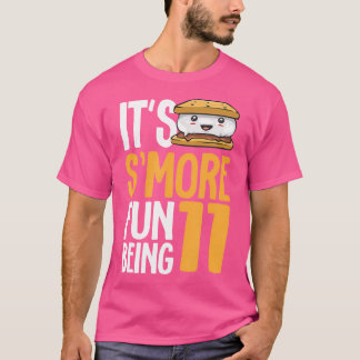 Smore kampvuur 11e verjaardag Marshmallow Camping  T-shirt