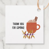 Smore kampvuur baby shower dank u bedankjes labels (Achterkant)