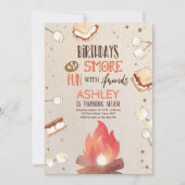 S'more kampvuur Smore pret vrienden verjaardag cam Kaart (Voorkant)