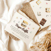 S'more liefde Baby shower Luier Raffle Informatiekaartje
