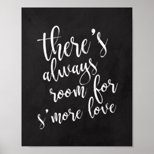 S'more liefde krijtbord 8x10 trouwbord poster
