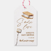 S'more Liefde Smore baby Shower Cadeaulabel (Achterkant)