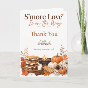 S'more Love Baby Shower Bedankkaart
