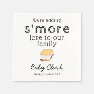 S'more Love Baby shower toevoegen  Servet