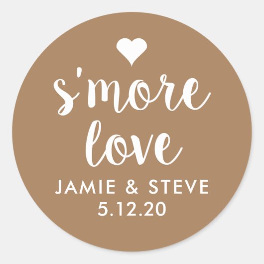 S'more Love Stickers, Stickers Smore Favoriser (Devant)