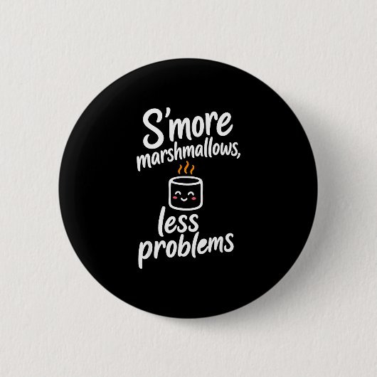 S'more marshmallows  ronde button 5,7 cm (Voorkant)