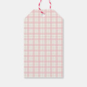Smore Milk & Cookie Gingham Winter Baby shower Cadeaulabel (Achterkant)