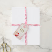 Smore Milk & Cookie Gingham Winter Baby shower Cadeaulabel (Met Touw)