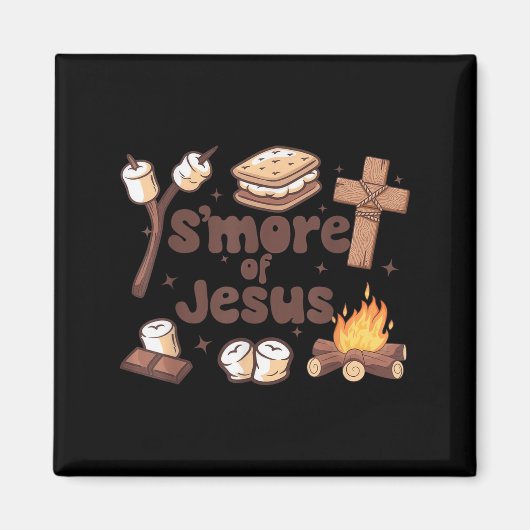 Smore Of Jesus Christian Camper Camng Lover Magneet (Voorkant)