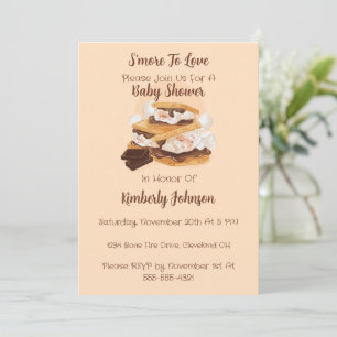 S'more om van te houden Baby Shower Uitnodiging