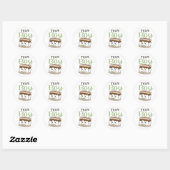 S'more Team Boy sticker met salie groen boog strop (Vel)