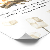 S'more Time Capsule 1e verjaardagsfeestje Poster (Hoek)