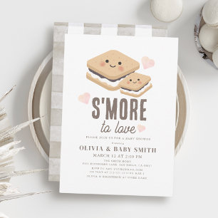 S'more to Love Kawaii Genderneutraal Baby shower Kaart