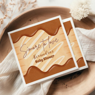 S'more to Love Kawaii Genderneutraal Baby shower Servet