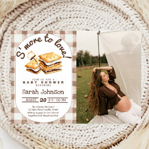 S'more toe te voegen aan Love baby shower Foto Kaart
