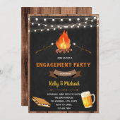 S'more verlovingsfeest uitnodiging (Voorkant / Achterkant)