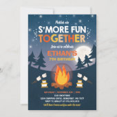 S'mores Anniversaire Invitation S'mores Bonfire Pa (Devant)
