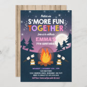S'mores Anniversaire Invitation S'mores Bonfire Pa (Devant / Derrière)